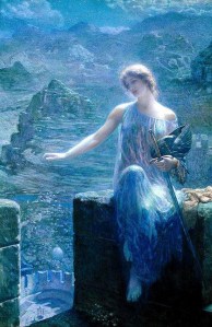 Edward Robert Hughes [English Pre-Raphaelite Painter 1851-1917] Valkira resized